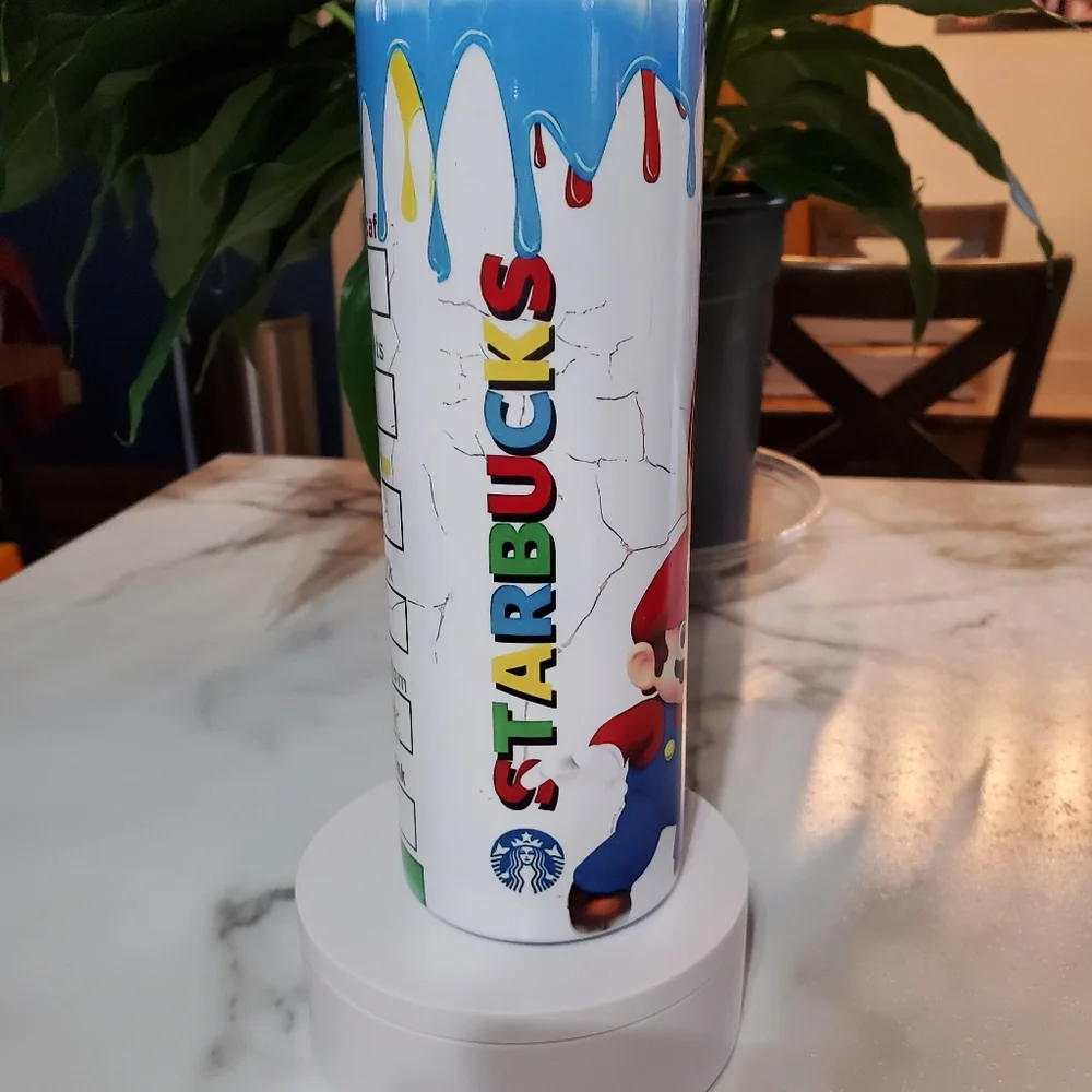 Mario Coffee 20oz Tumbler  with duo lids 🎉sale